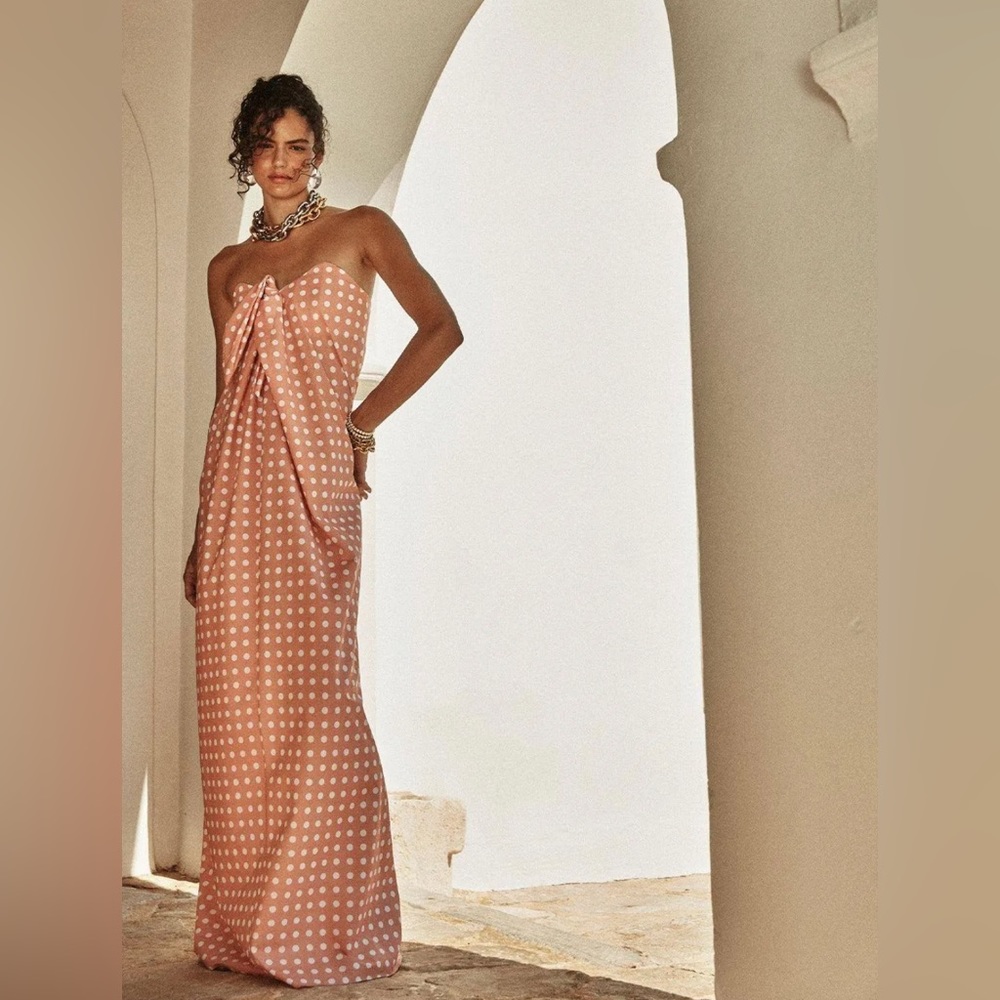 Caroline Constas KAIA Dress NWT Size S Blush / White